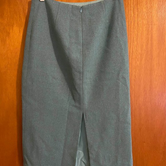 Vintage Rebecca Taylor Wool Tweed Pencil Skirt Size 6 - Picture 3 of 5